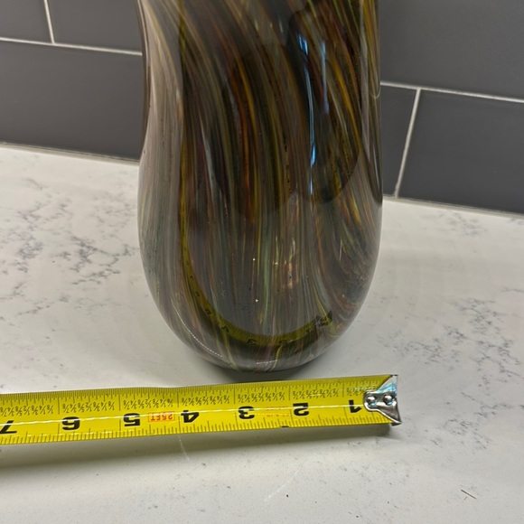 Colorful Swirl Glass Vase - Picture 3 of 9